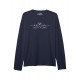 ÜNİSEKS BİSİKLET YAKA JUST CYCLING NAKIŞLI LACİVERT SWEAT SHIRT