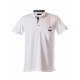 Polo yaka kısa cepli kol apoletli t-shirt