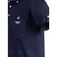 Polo yaka kısa cepli kol apoletli t-shirt