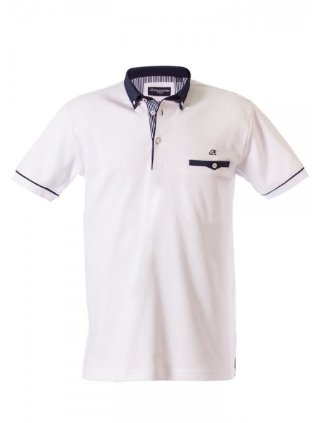 Polo yaka cepli kısa kol t-shirt