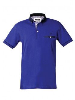 Polo yaka cepli kısa kol t-shirt