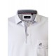 Polo yaka, yakası nakışlı kısa kol t-shirt