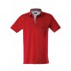 Polo yaka, yakası nakışlı kısa kol t-shirt
