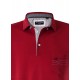 Polo yaka, yakası nakışlı kısa kol t-shirt