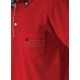 Polo yaka, yakası nakışlı kısa kol t-shirt