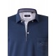 Polo yaka, yakası nakışlı kısa kol t-shirt