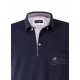 Polo yaka, yakası nakışlı kısa kol t-shirt