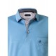 Polo yaka, yakası nakışlı kısa kol t-shirt