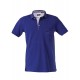 Polo yaka, yakası nakışlı kısa kol t-shirt