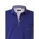 Polo yaka, yakası nakışlı kısa kol t-shirt