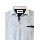 Polo yaka, iki renkli özel pike cepli t-shirt
