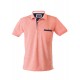 Polo yaka, iki renkli özel pike cepli t-shirt