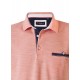 Polo yaka, iki renkli özel pike cepli t-shirt