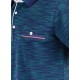 Polo yaka, iki renkli özel pike cepli t-shirt