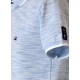 Polo yaka, iki renkli özel pike nakışlı t-shirt