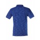 Polo yaka, iki renkli özel pike nakışlı t-shirt