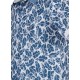 Polo yaka, yaprak desenli t-shirt