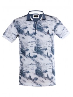 Polo yaka, İstanbul desenli t-shirt