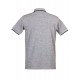 Polo yaka, renkli özel iplikten örme, cepli t-shirt