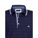 Polo yaka, renkli özel iplikten örme t-shirt