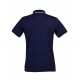Polo yaka, renkli özel iplikten örme t-shirt