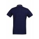 Polo yaka, renkli özel iplikten örme, cepli t-shirt