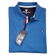Polo yaka, uzun kol pamuk sweat-shirt
