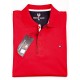Polo yaka, uzun kol pamuk sweat-shirt
