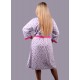 Sabahlıklı kısa kol kalp desenli 2 parça pijama takım