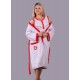 Sabahlıklı, kolsuz puantiye desenli 2 parça pijama takım