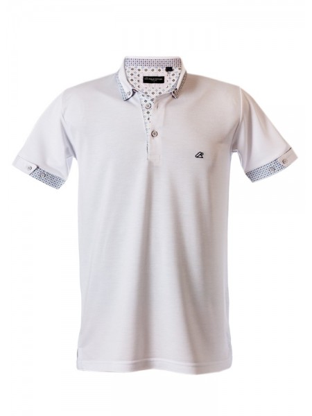 Polo yakalı kısa kol patletli t-shirt