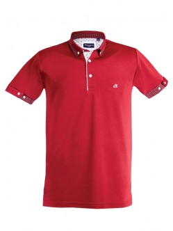 Polo yakalı kısa kol patletli t-shirt