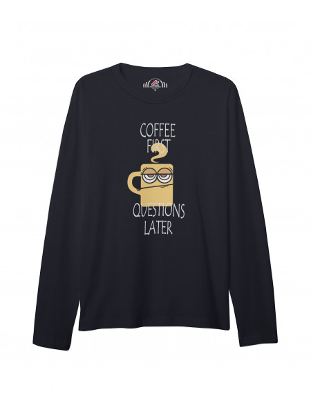 ÜNİSEKS BİSİKLET YAKA BASKILI KOYU LACİVERT SWEAT SHIRT