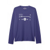 ÜNİSEKS BİSİKLET YAKA BASKILI SAKS MAVİ SWEAT SHIRT