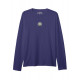 ÜNİSEKS BİSİKLET YAKA BASKILI SAKS MAVİ SWEAT SHIRT