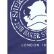 ÜNİSEKS BİSİKLET YAKA SHERLOCK HOLMES BASKILI SAKS MAVİ SWEAT SHIRT