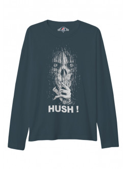ÜNİSEKS BİSİKLET YAKA HUSH BASKILI KOYU İNDİGO MAVİ SWEAT SHIRT