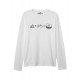 ÜNİSEKS BİSİKLET YAKA SMILED CYCLIST BASKILI BEYAZ SWEAT SHIRT